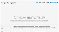 Desktop Screenshot of collegehilltax.com