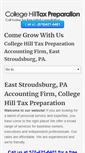 Mobile Screenshot of collegehilltax.com